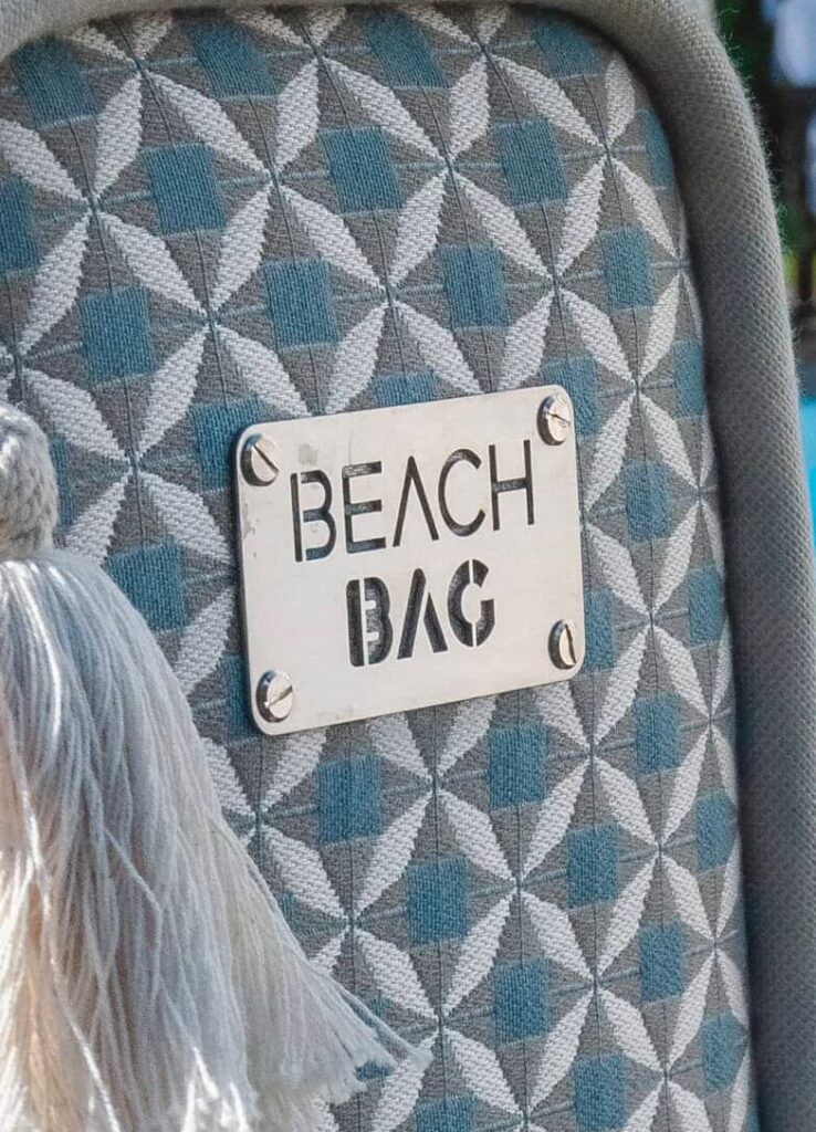 Plaque Beach Bag Gamme élégance